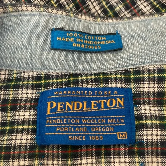 Vintage Pendleton Men’s Cotton Flannel - Picture 3 of 4